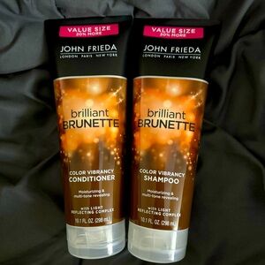 John Frieda brilliant brunette shampoo and conditioner